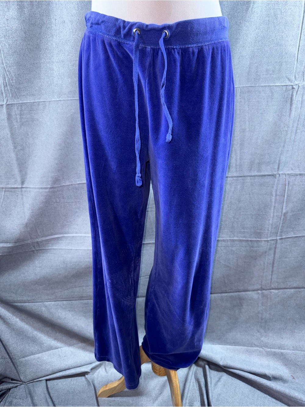 2834-metrostyle Women’s Royal Blue Plush Drawstring Track Pants